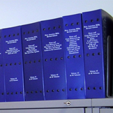 Braille bible in 45 volumes